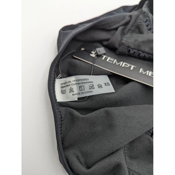 Plunge V Neck Hollow Out Swimsuit Tempt Me Women's Size Small Black One Piece - Picture 5 of 5